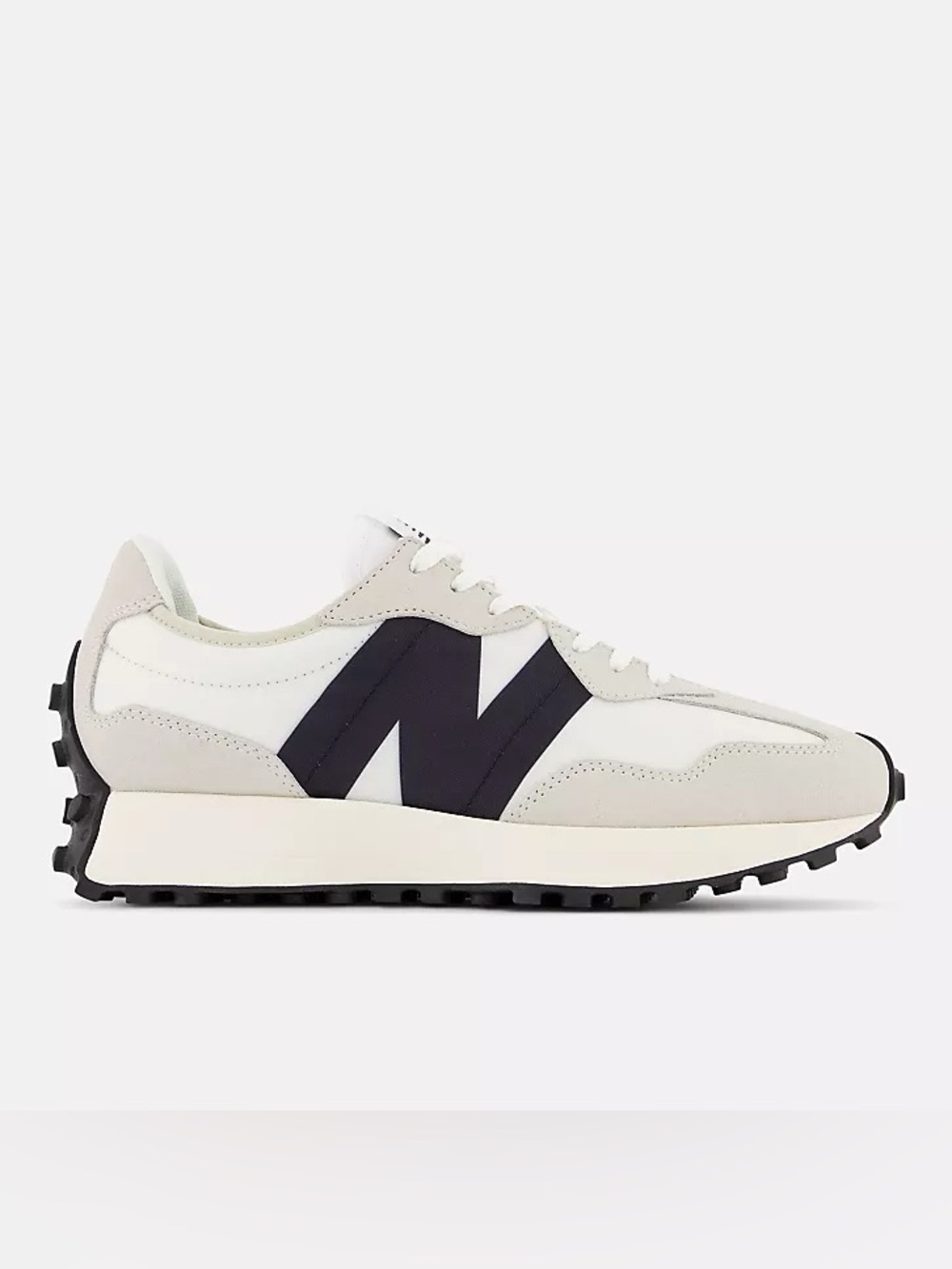 New Balance 327 Sneakers in White and Black